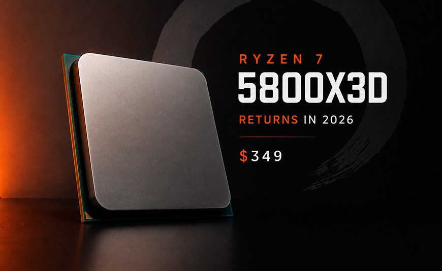 Ryzen 7 5800X3D vuelve en 2026 por 349$ — Guía completa para AM4 | Hiditec España