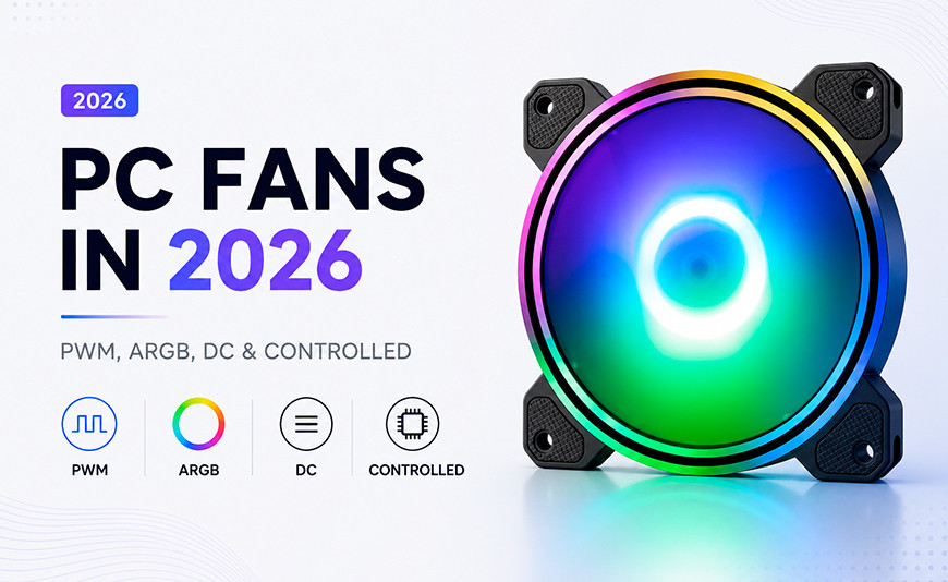 Ventiladores para PC en 2026: PWM, ARGB, DC y controlados | La guía definitiva para elegir bien un ventilador según tu build