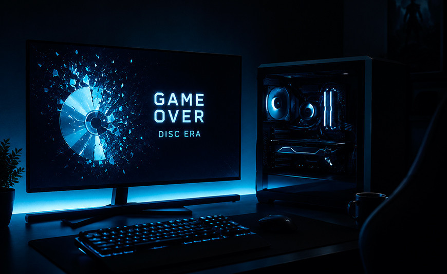 El fin de los discos físicos también llega al PC gaming: por qué tu hardware es ahora tu única copia de seguridad | Hiditec España El fin de los discos físicos también llega al PC gaming: por qué tu hardware es ahora tu única copia de seguridad | Hiditec España