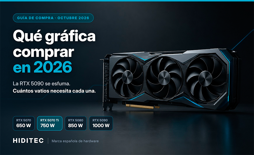 RTX 5090 agotada: qué gráfica comprar en 2026 y cuántos vatios necesita cada una RTX 5090 agotada: qué gráfica comprar en 2026 y cuántos vatios necesita cada una